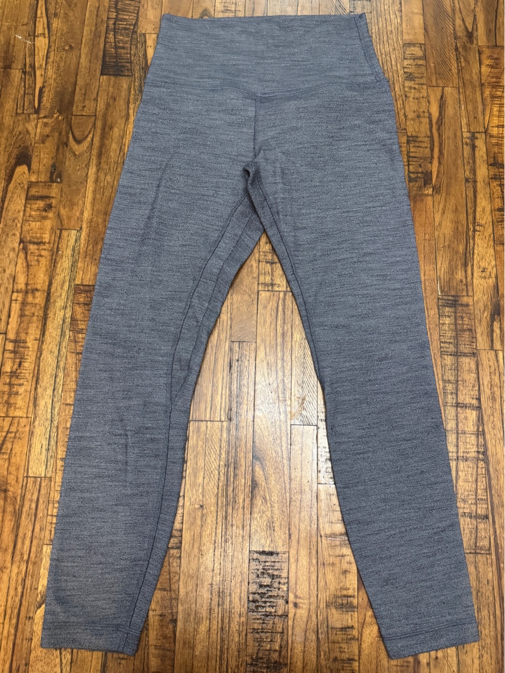 Lululemon Align Pant II 25" Mini Heathered Herringbone Black White Size 6
